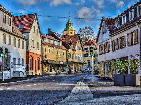 Ortsmitte Plüderhausen