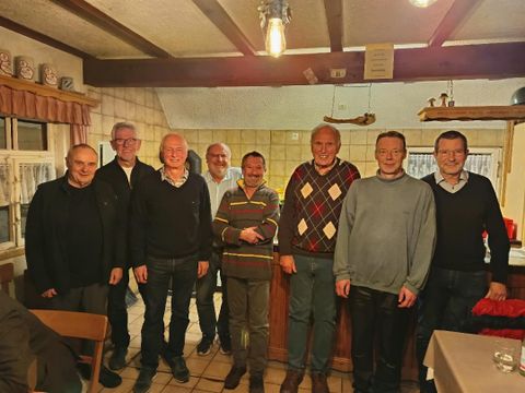von links Karl Mayer, Erich Wägner, Dieter Heinle, Florian Loup, Dieter Fritz, Wolfgang Albrecht, Holger Ruof und Oliver Kron