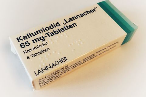 Kaliumiodid Tabletten, wie sie in Plüderhausen eingelagert sind